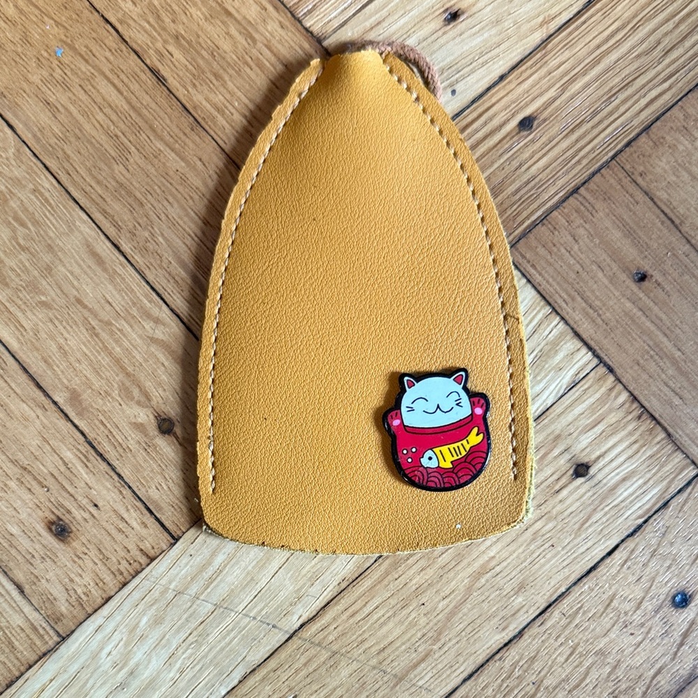 Yellow Cat Patch Kids Bag Charm